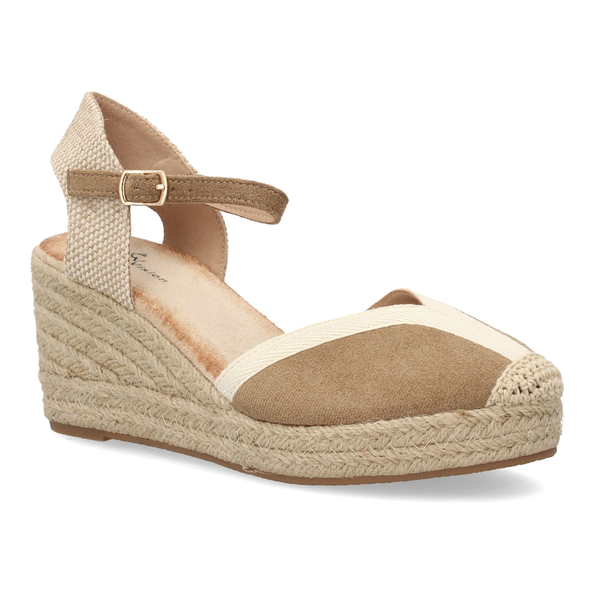 Alpargatas de cuña clásicas cómodas para mujer