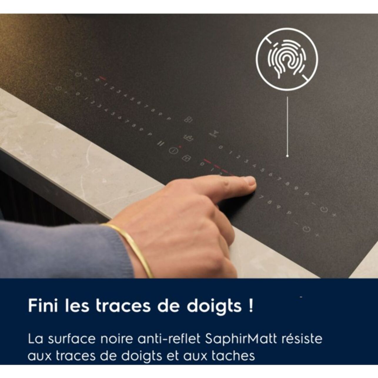 Plaque induction ELECTROLUX EIS87553IZ SaphirMatt 80cm