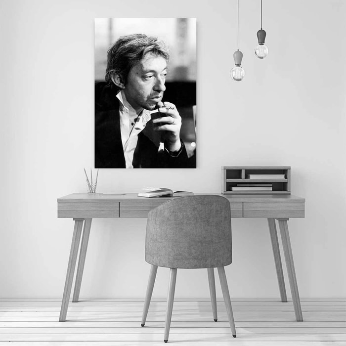 Tableau serge gainsbourg à la tv  Tableau alu Dibond