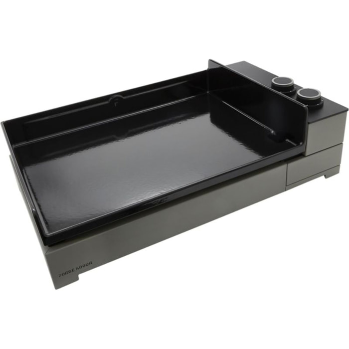 Plancha électrique FORGE ADOUR Premium E 60 A NG 2 brûleurs à poser, 58.5x40.5 cm