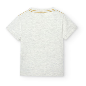 Conjunto de bebé niño, algodón, estampado, crudo