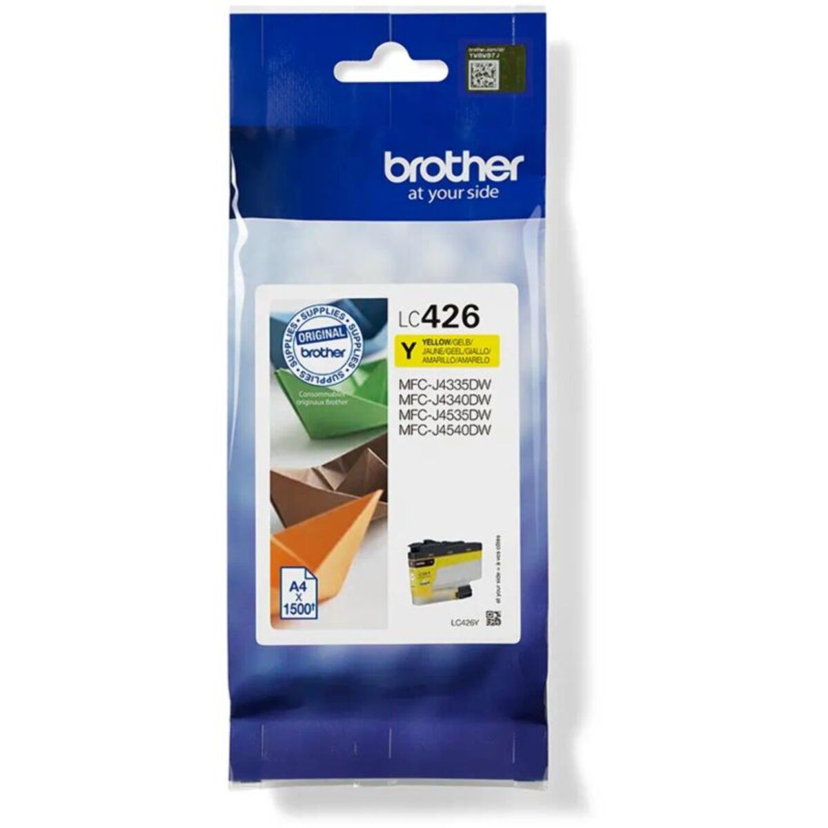 Cartouche d'encre BROTHER Originale LC426 Jaune (Yellow) Standard - LC426Y