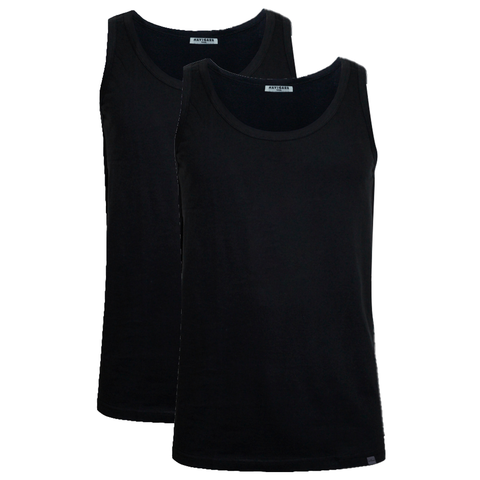 Canotta in 100% Cotone Navigare Art.811 Conf. 2 pz Nero