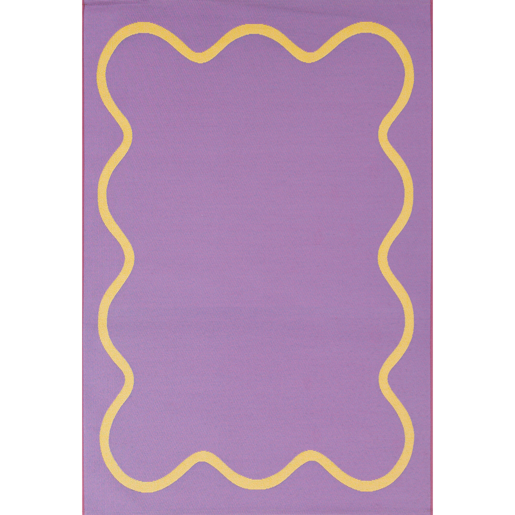 POSITANO - Tapis intérieur/extérieur à motif wavy violet