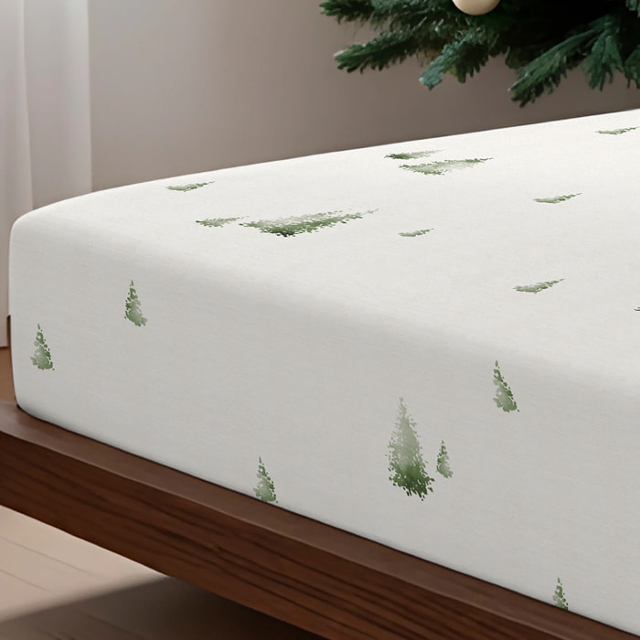 Drap-housse Christmas Grove 100 % coton
