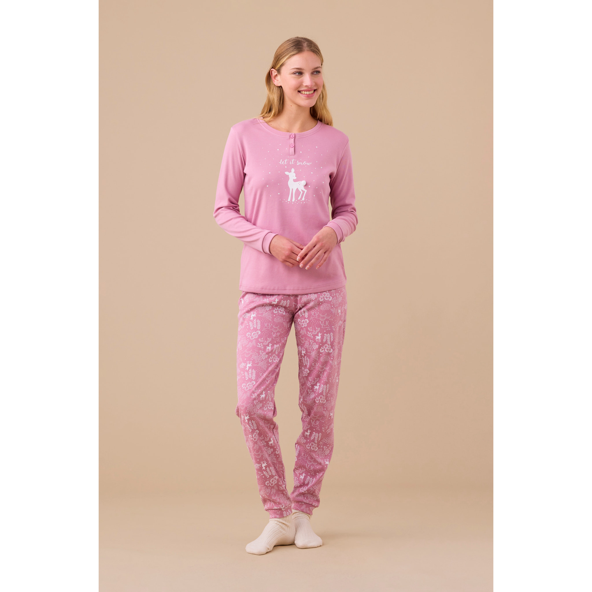 Pigiama donna caldo cotone articolo fiaba Noidinotte