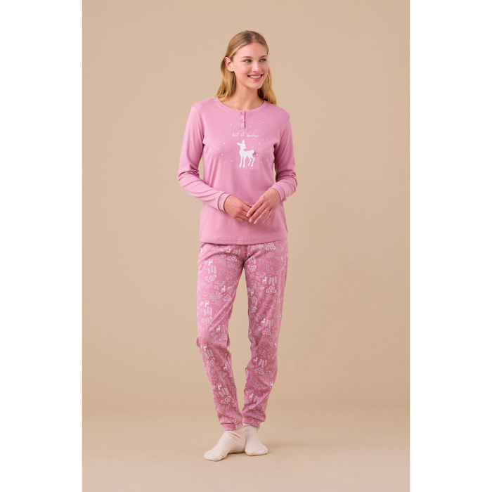 Pigiama donna caldo cotone articolo fiaba Noidinotte