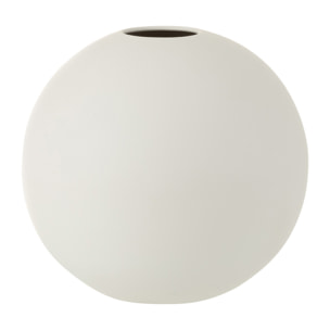 J-Line Vase Boule Ceramique Blanc Mat Large