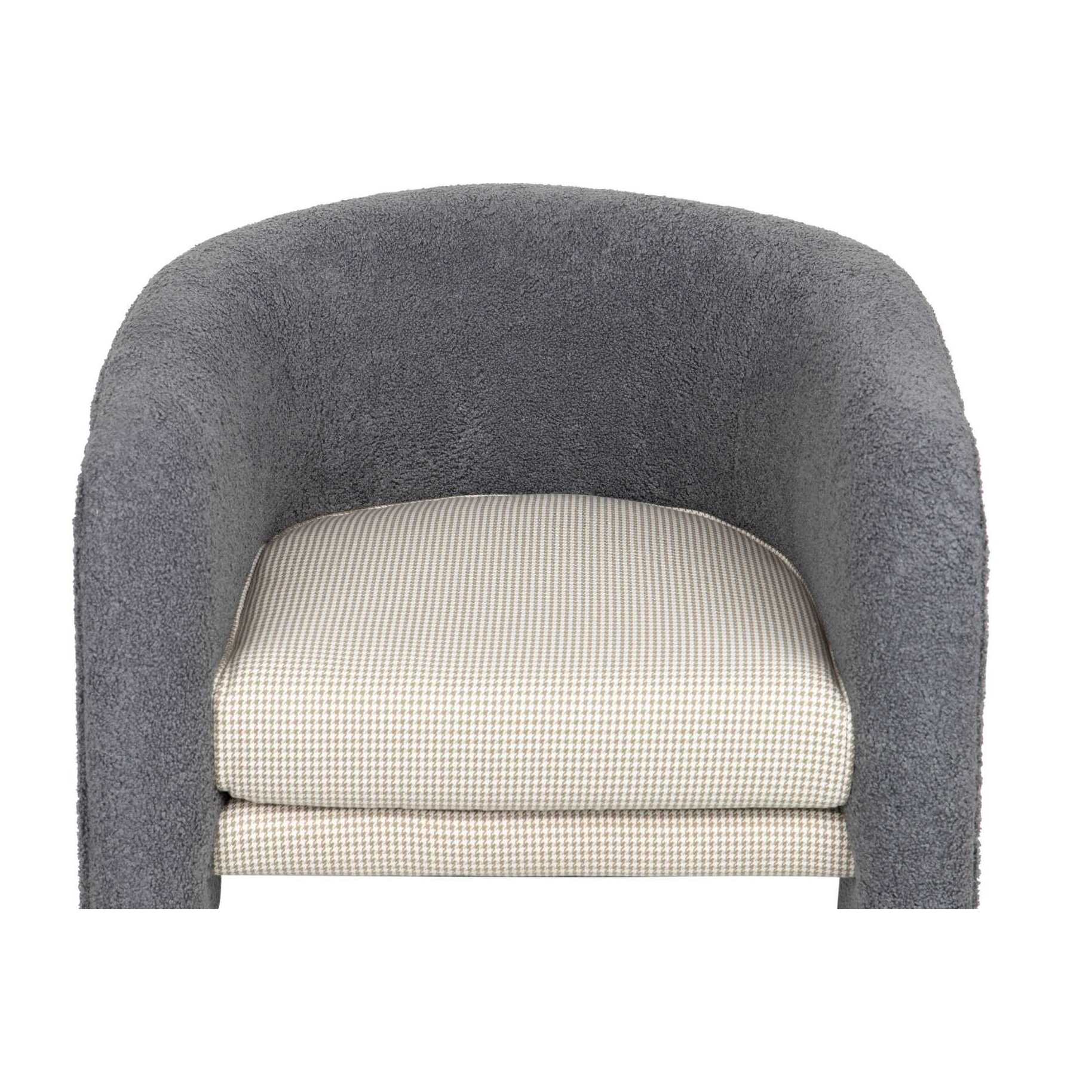 Sillon Boucle Gris Turku 69x71x70 Cm