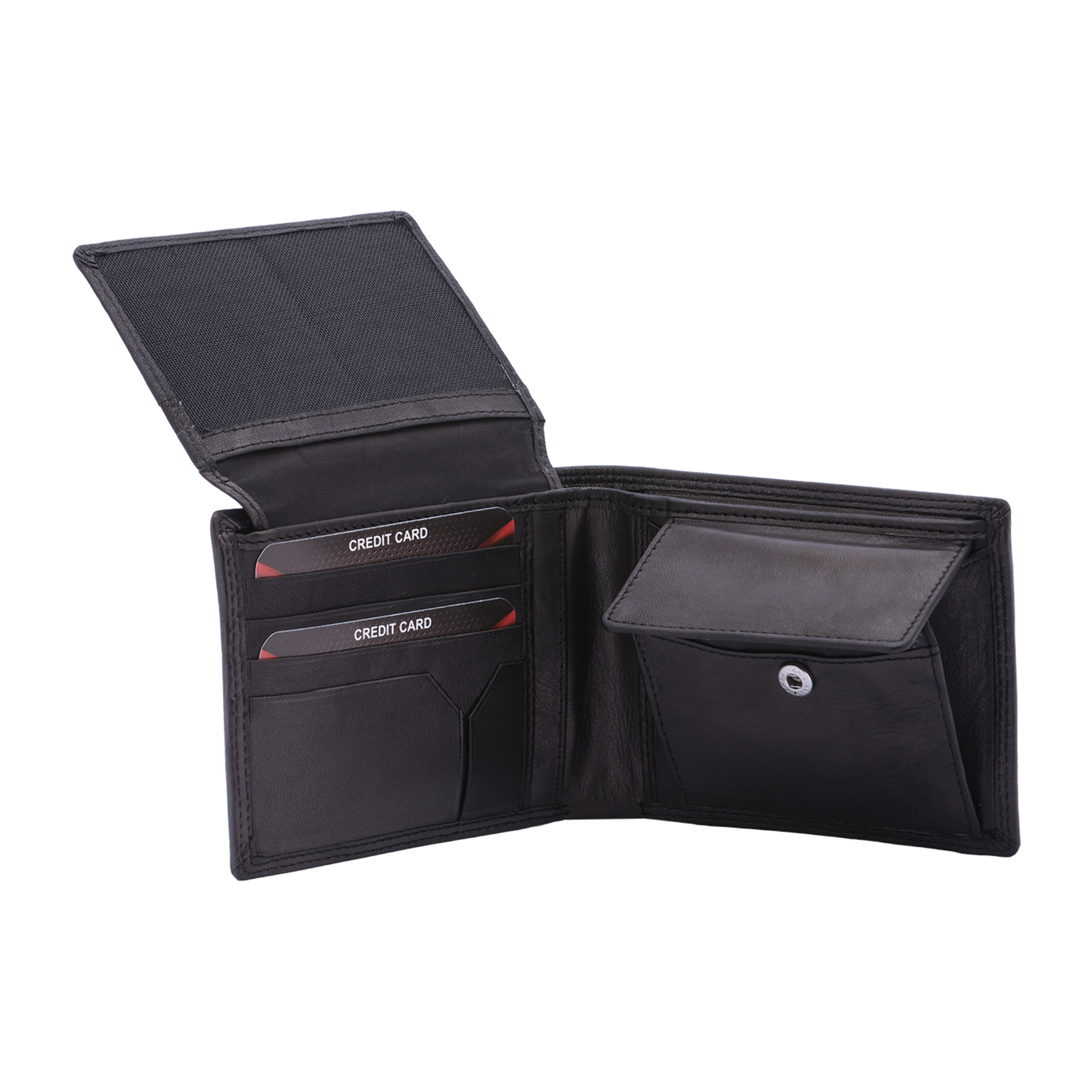 Portafoglio  da uomo In Vera pelle Made in Italy 9,5x12x2,5 cm