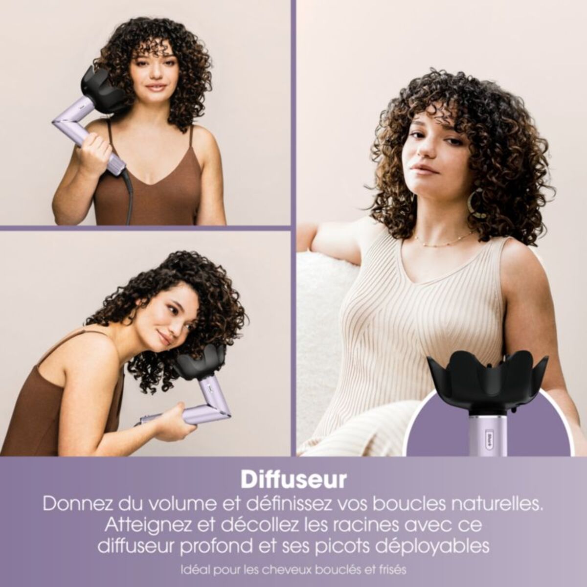 Fer multistyle SHARK Flexstyle HD466PLEU Lilas + embout anti-frisottis/pochette voyage