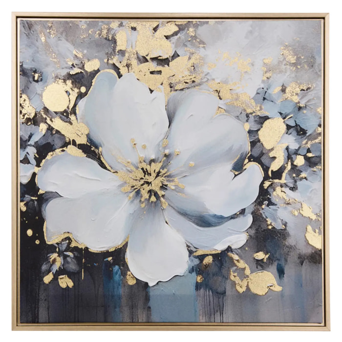 Toile imprimée encadrée Jiho bleu 50x50cm