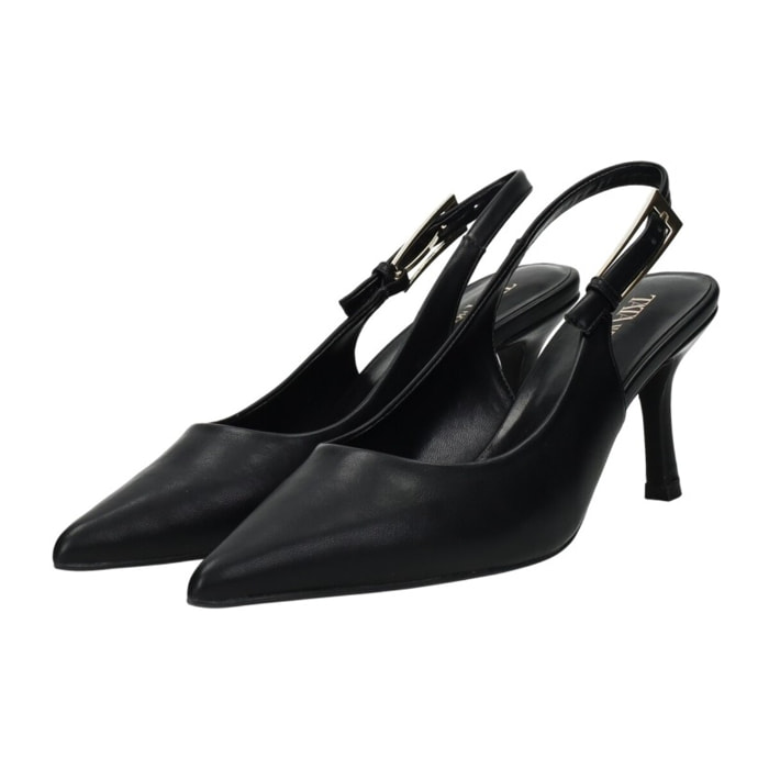 Décolleté sling back Donna Tata Italia Nero
