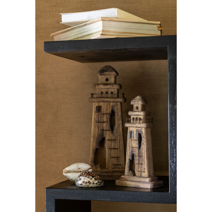 J-Line décoration Phare - bois - naturel - large