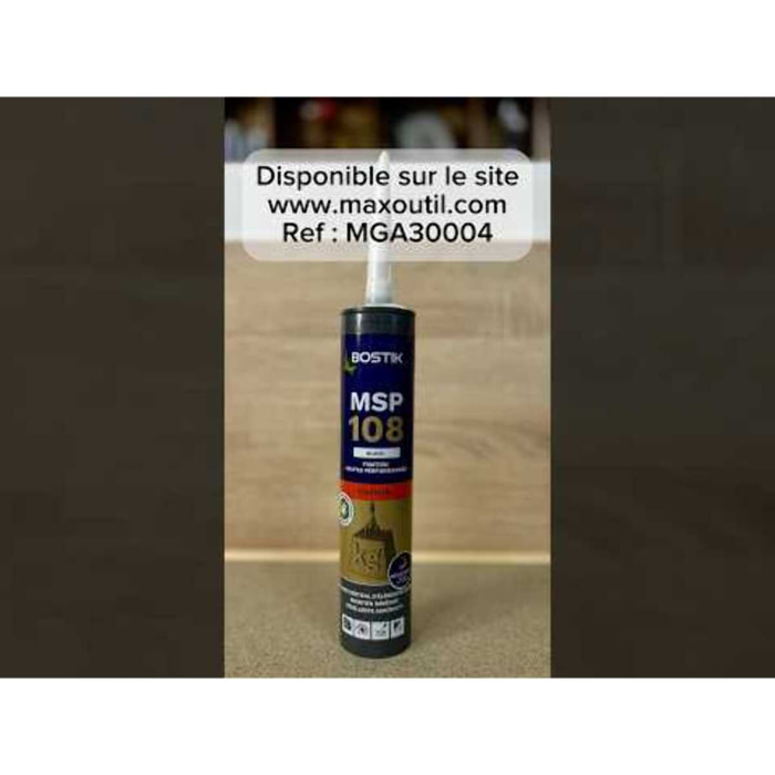 Cartouche Mastic MSP108 Blanc 290 ml - Bostik - 30133127