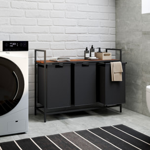 Panier à linge Elize 3 compartiments