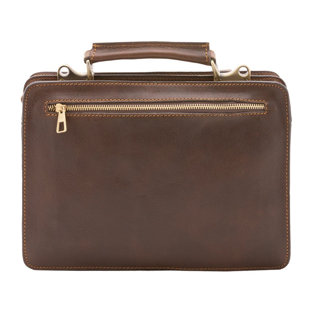 Borsa a mano  unisex In Vera pelle Made in Italy 32x23x10 cm