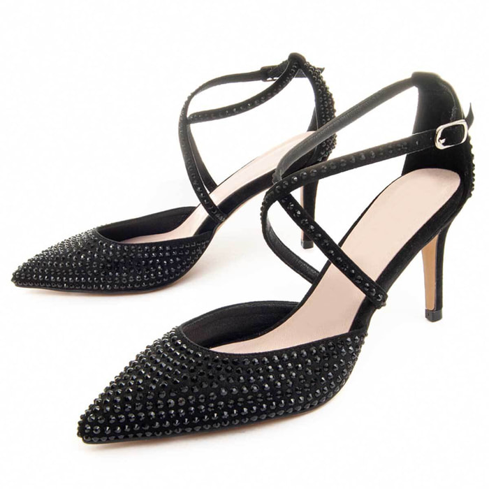 Zapatos De Tacón - Negro - Altura: 8 cm