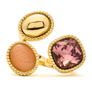 Anillo Zalya acabado oro amarillo 18k