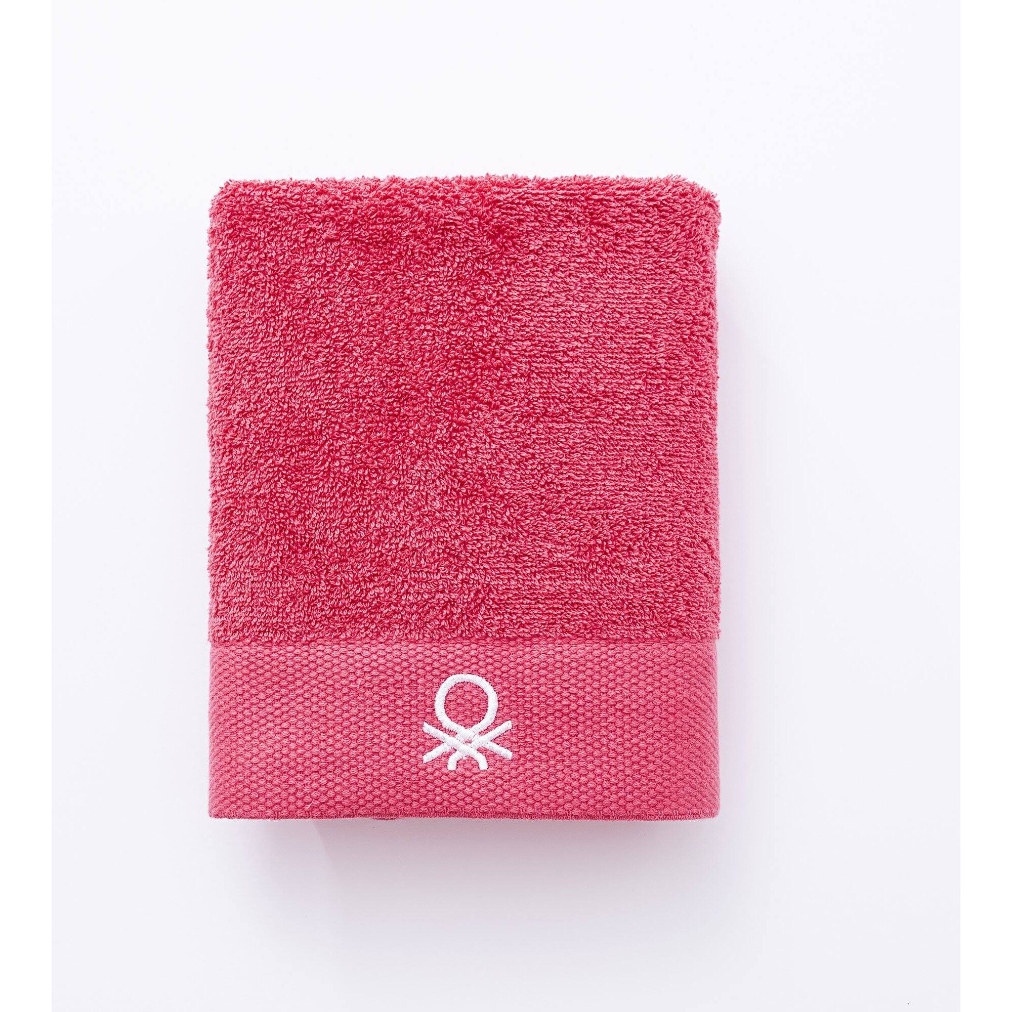Toalla de baño 50x90cm 100% algodón 450gsm en color rosa - suave, absorbente y secado rápido