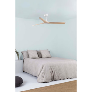 HEYWOOD L LED Ventilatore a soffitto bianco/pin TUYA