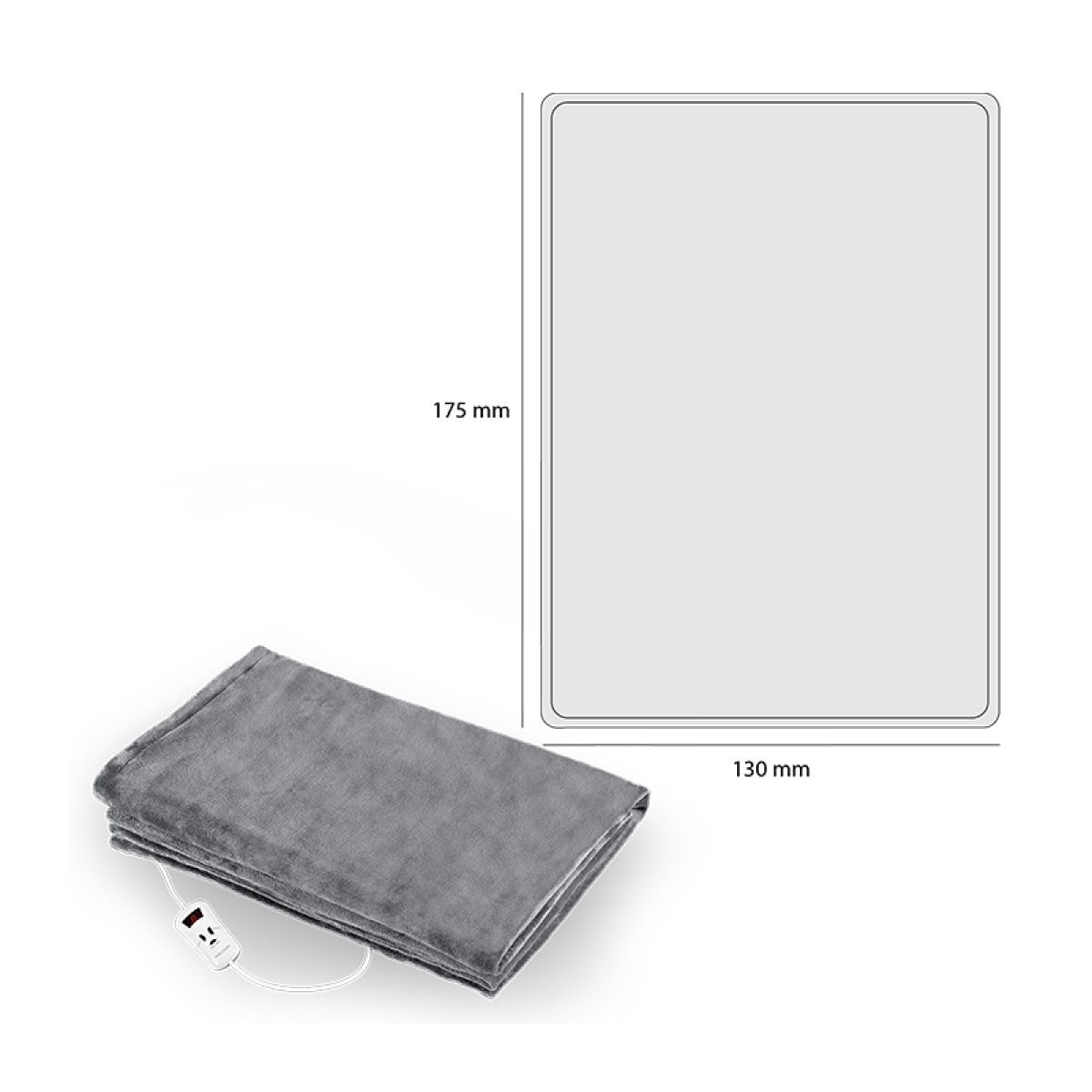 Couverture chauffante Proficare PC-WZD 3061 Gris