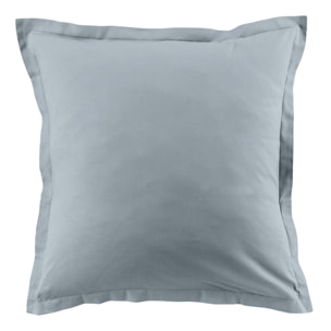 Lot de 2 taies 100% coton 57fils blue polaire