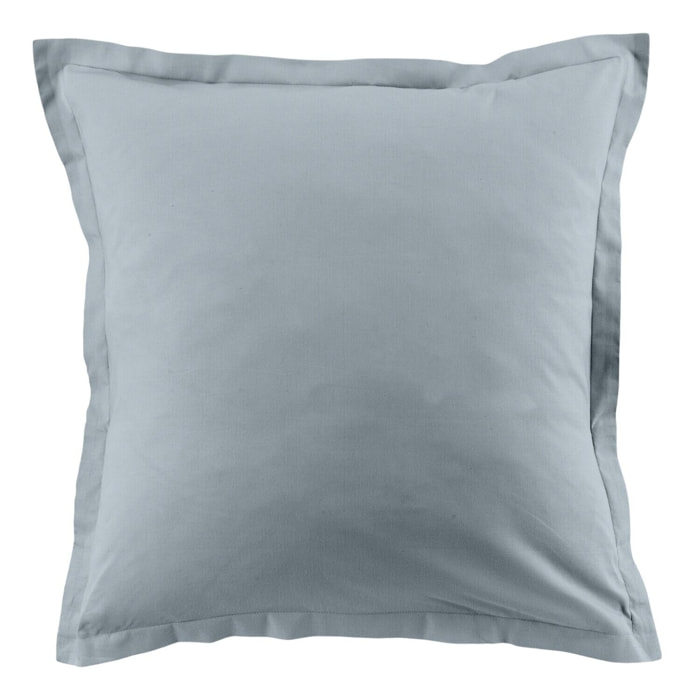 Lot de 2 taies 100% coton 57fils blue polaire