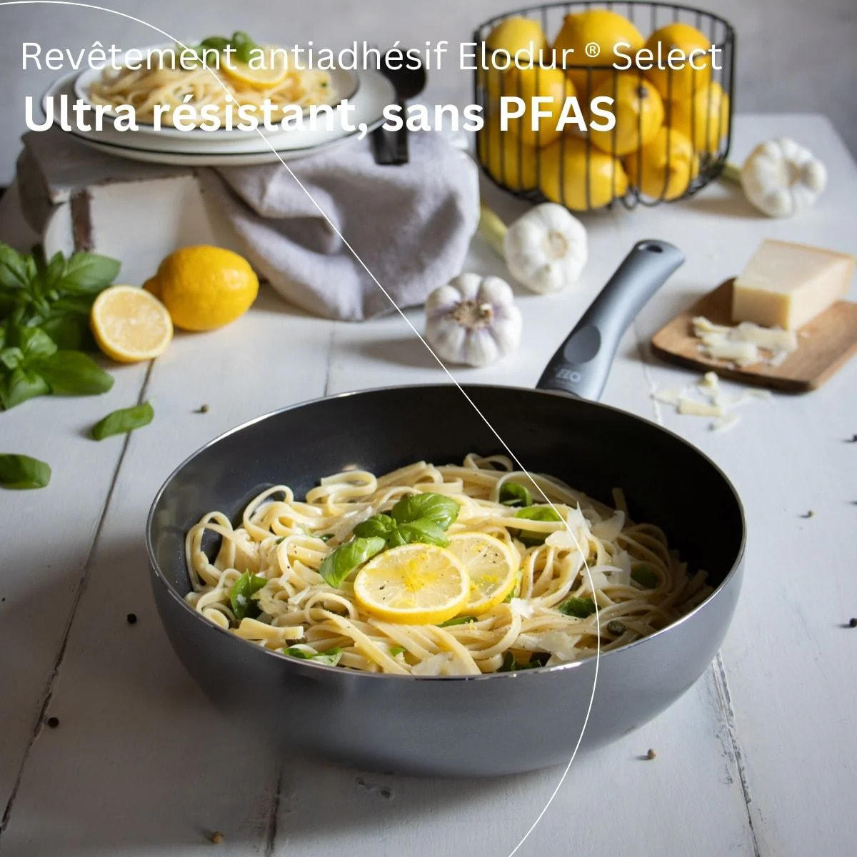 Wok 20 cm antiadhésif sans PFAS Elo Ducato