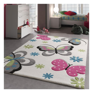 Tapis enfant tissé motif animaux HANFIOU