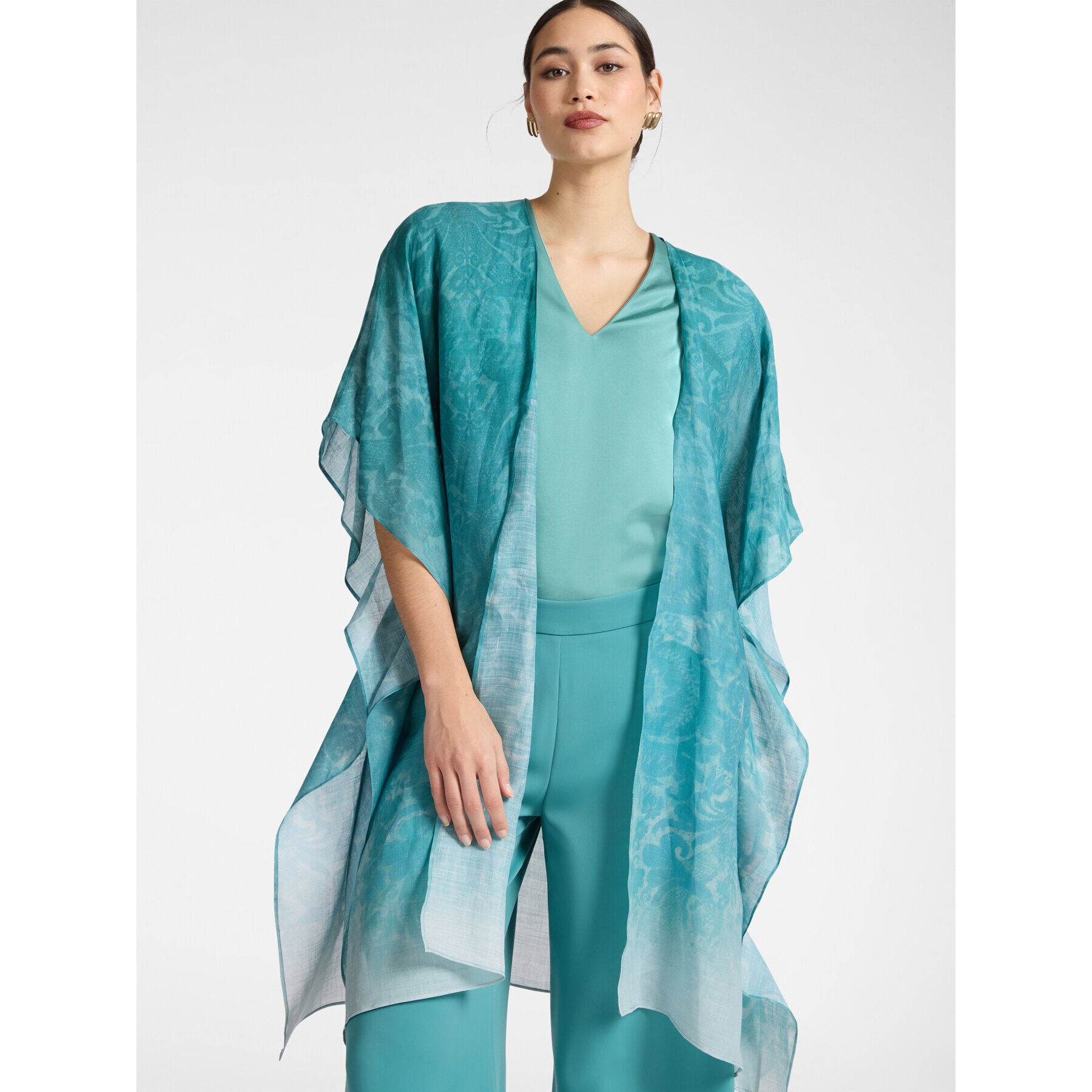 Elena Mirò - Chal largo estampado - Light - blue