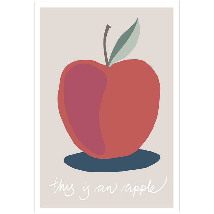 Affiche  apple-pomme Affiche seule