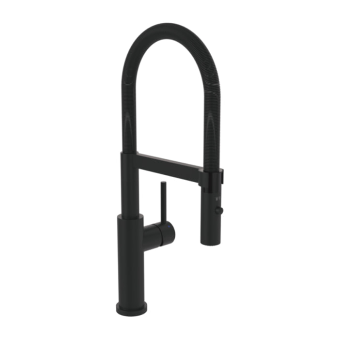 Robinet cuisine semi-pro Steel expert 2.0 noir mat