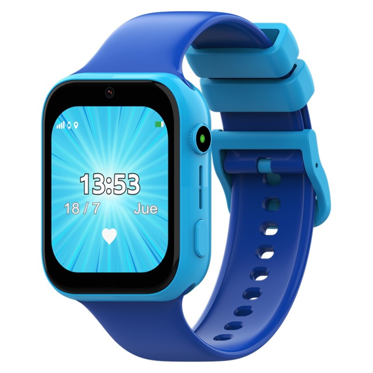 RELOJ INTELIGENTE HOLAWATCH " FIBER+BLUE" CON CORREAS INTERCAMBIABLES Y PROTECTOR DE PANTALLA