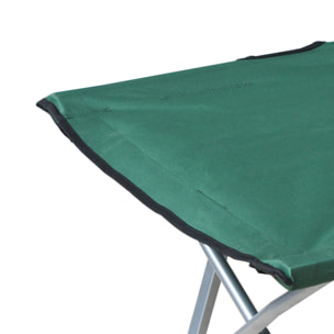 Cama de Camping Plegable Cama de Acampada con Marco Metálico Carga 136 kg para Playa Senderismo 193x64x40 cm Verde