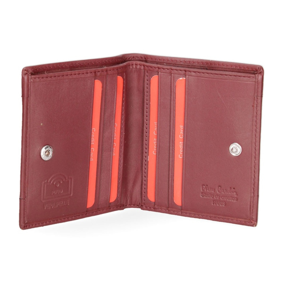 Portafoglio uomo in vera pelle - Modello False - Casual - 9.5 x 10.5 x 2.0 cm