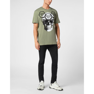 PHILIPP PLEIN Camiseta de cuello redondo y manga corta SKULL