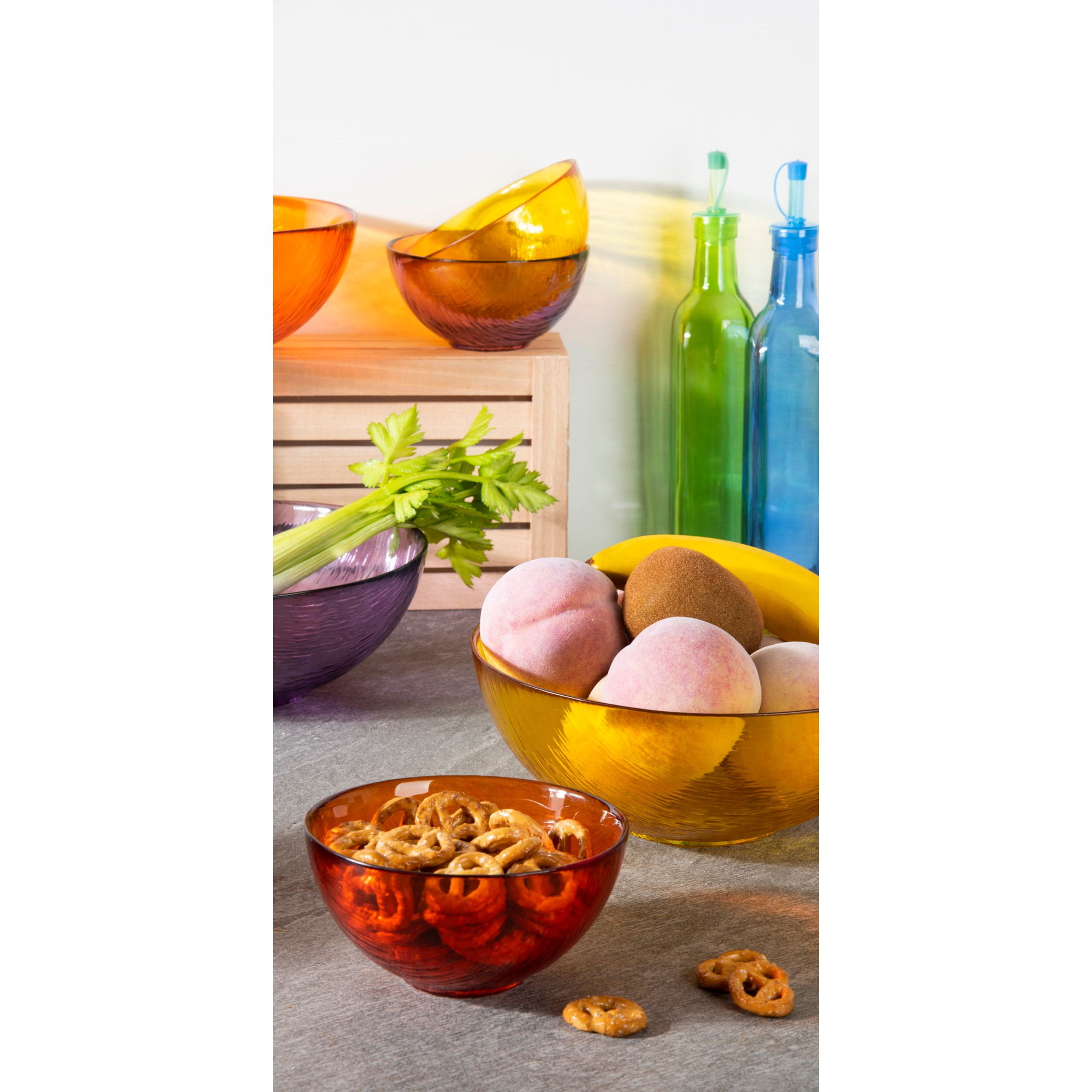 Set de 6 coupelles 13,5 cm – Excelsa Scratch, Verre multicolore