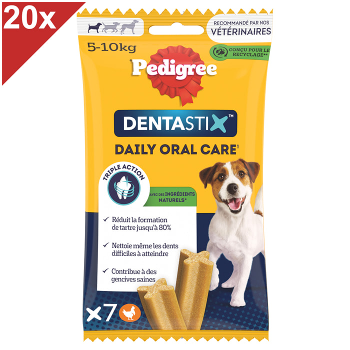 PEDIGREE Dentastix Friandises à mâcher petit chien 140 sticks dentaires (20x7)