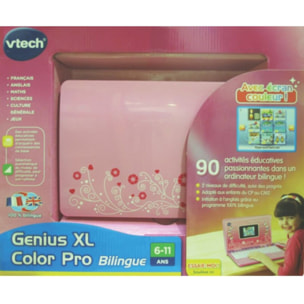 Ordinateur enfant VTECH Genius XL Color Pro bilingue rose