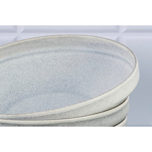 Assiette creuse STONE Ø20cm - 6 pièces - Gris lune