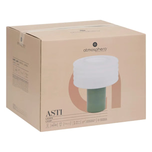 Lampe à poser "Asti" vert tilleul H36cm