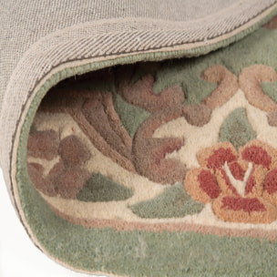 Tapis en laine de couloir AUBUSSON Vert