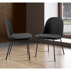 Oresteluchetta Set 4 Sedie TELLA SLIM BLACK