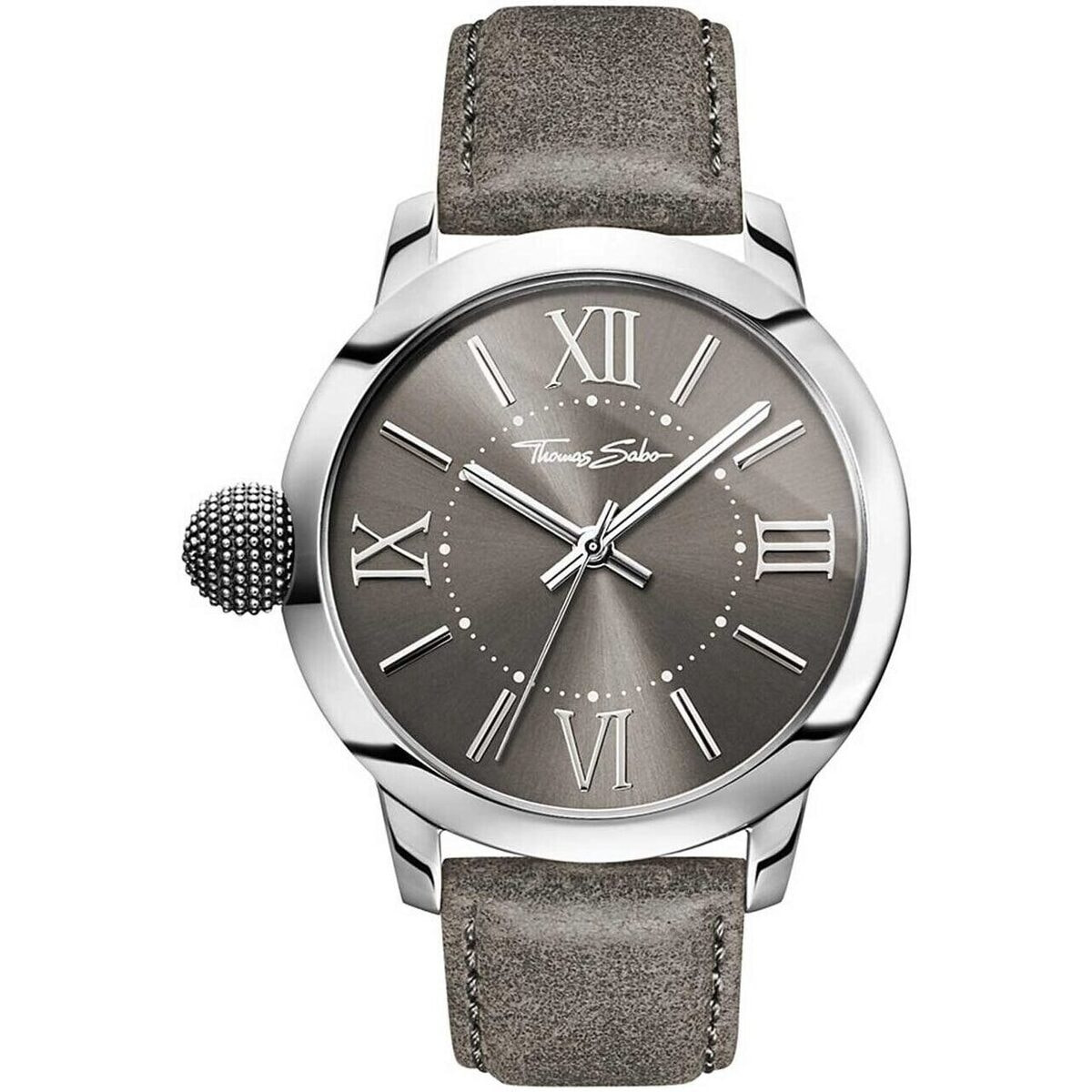 Reloj Thomas Sabo WA0294-273-210-46MM Hombre Analogico Cuarzo con Correa de Cuero