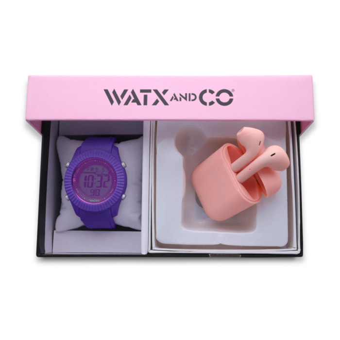 Reloj Watxandco WAPACKEAR9_M Mujer Digital Cuarzo con Correa de Silicona