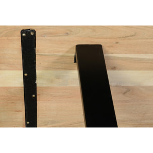Mesas de Comedor de Madera de Acacia 200 Cm Estilo Rústico Moderno