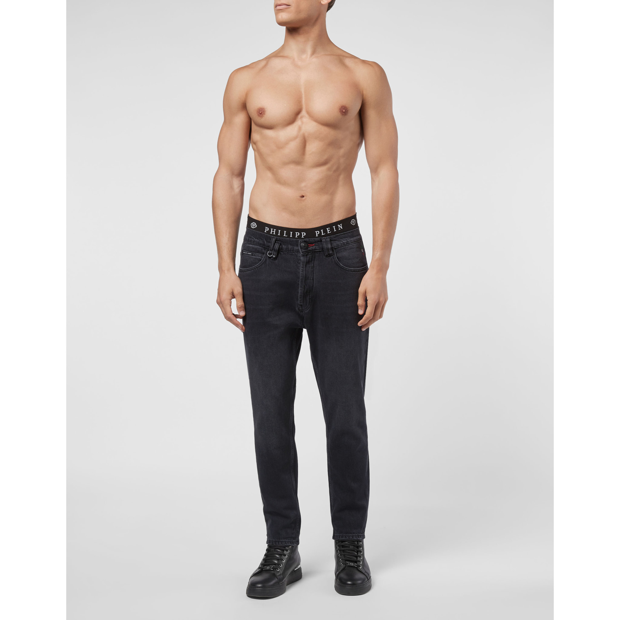 PHILIPP PLEIN Jeans taglio Carrot ICONIC PLEIN