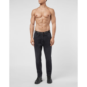 PHILIPP PLEIN Jeans taglio Carrot ICONIC PLEIN