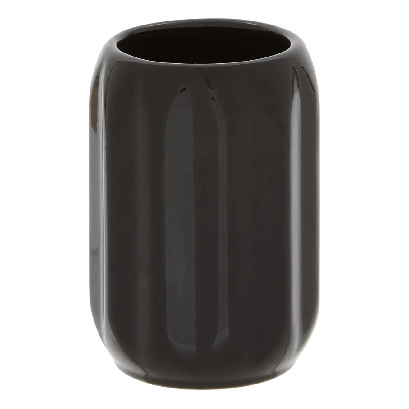 Porte-brosse à dents Colorama en céramique D.8xH.12cm noir